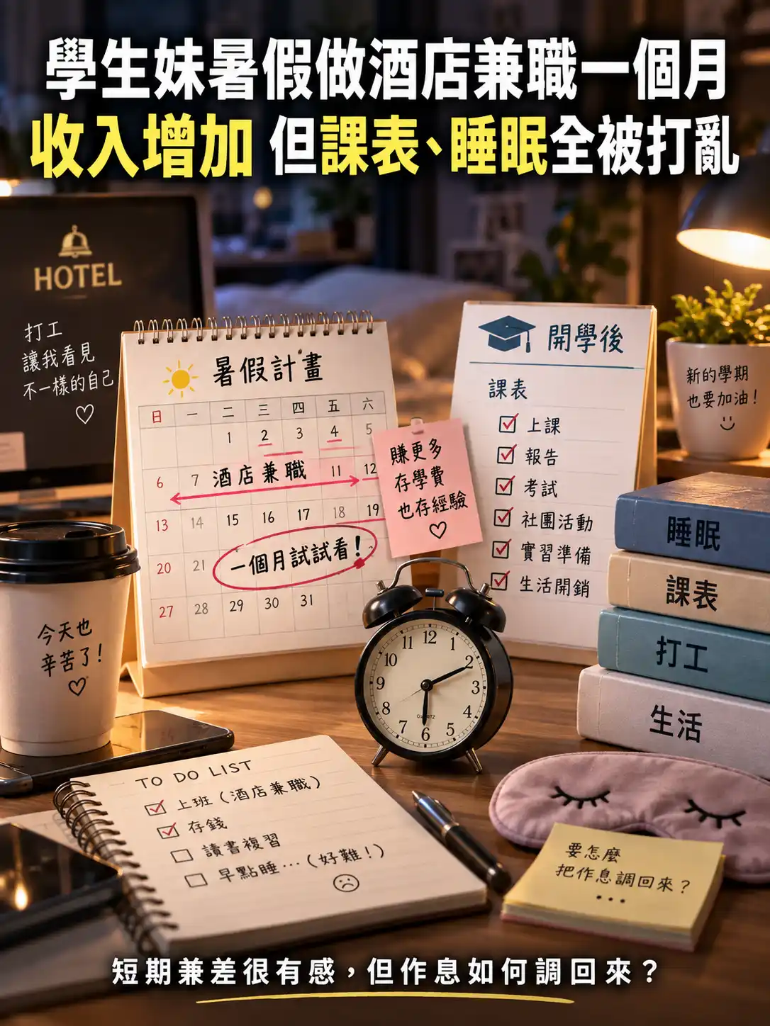 金拿督酒店午場兼差適合學生嗎？課表、睡眠與報班時間怎麼排