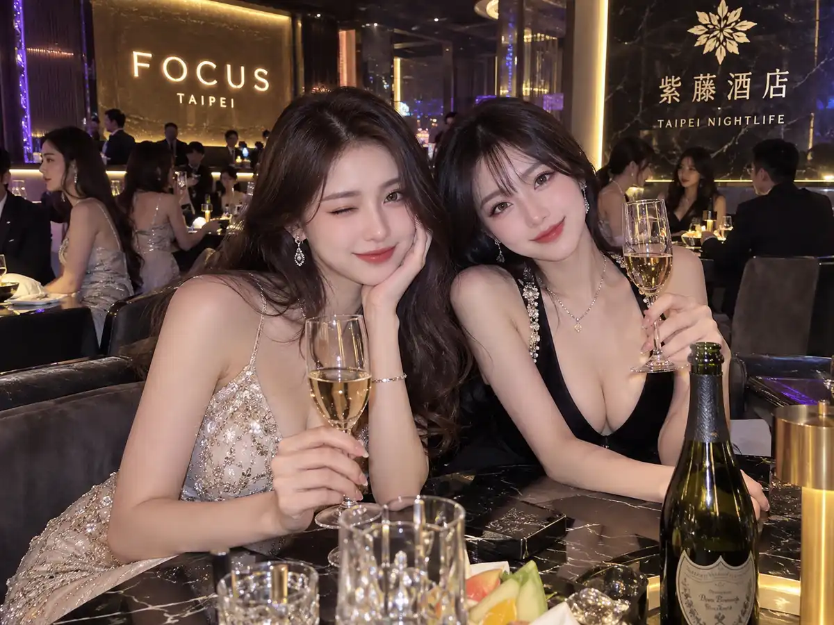 台北夜生活朋友聚會喝酒與酒店包廂情境