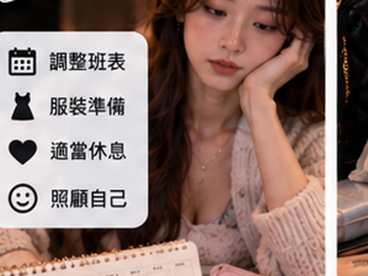 酒店上班遇到生理期調整班表與休息